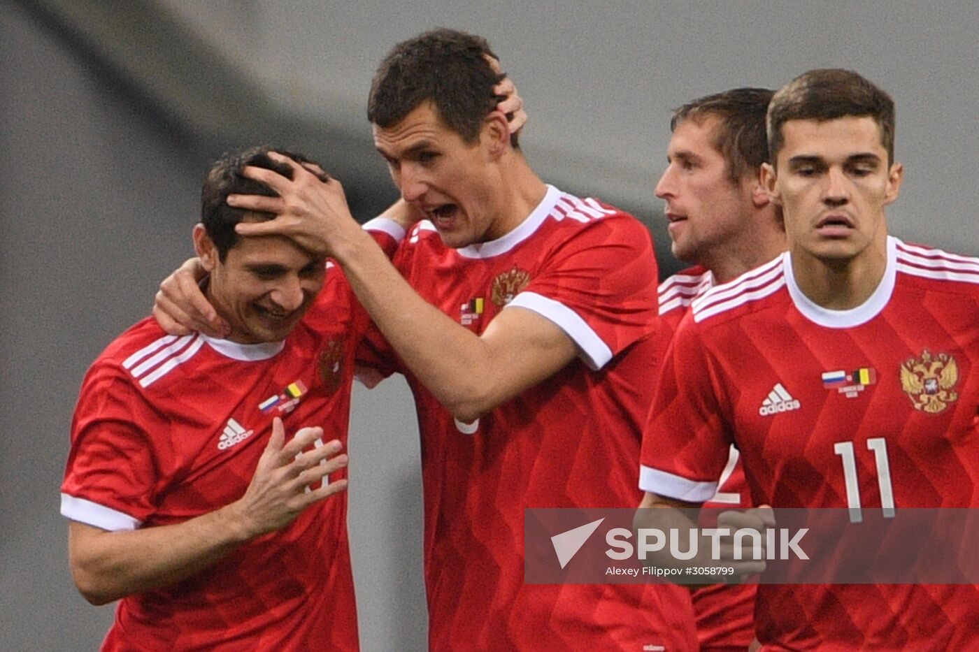 Football friendly Russia vs. Belgium