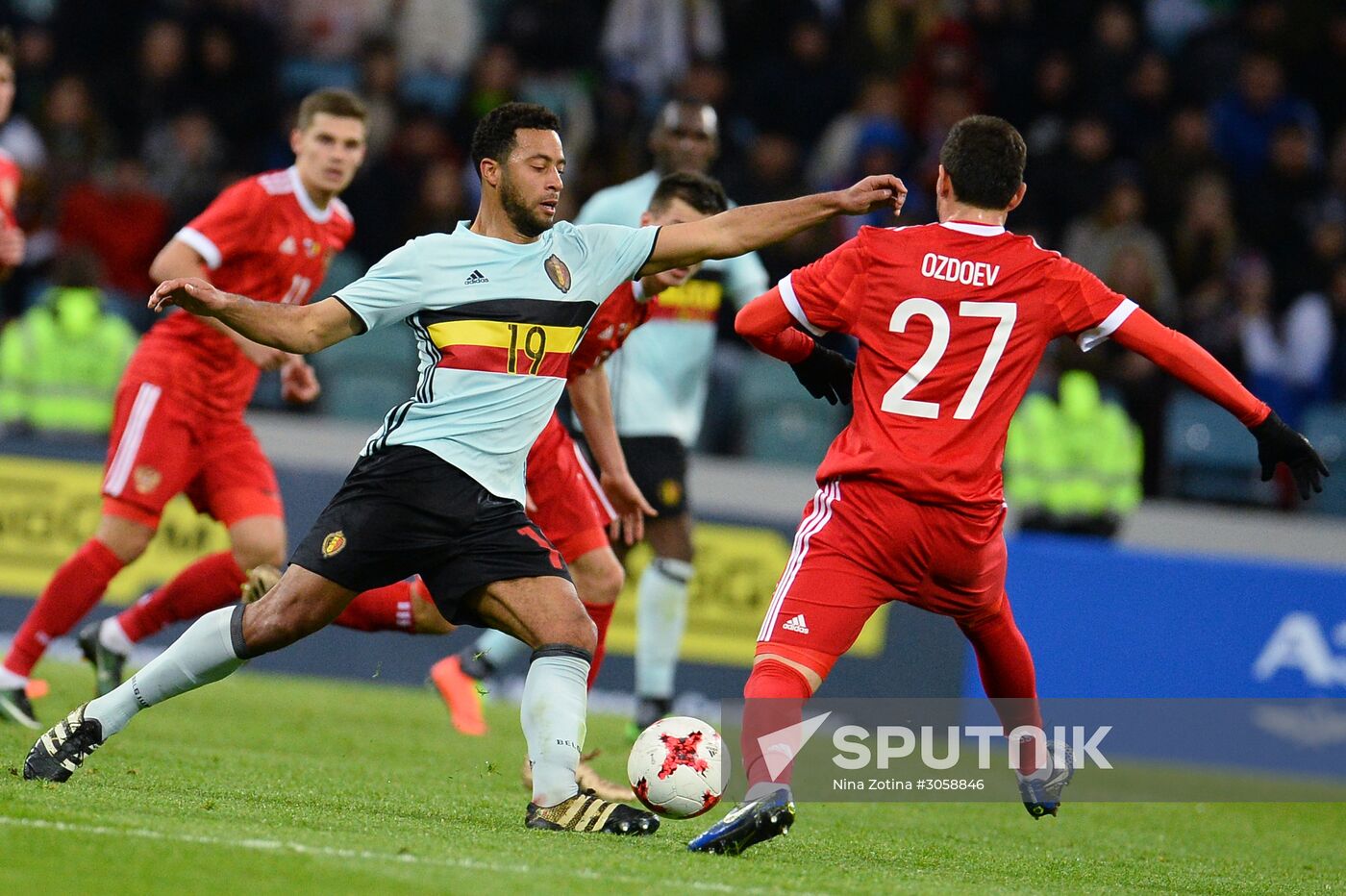 Football friendly Russia vs. Belgium