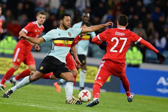 Football friendly Russia vs. Belgium