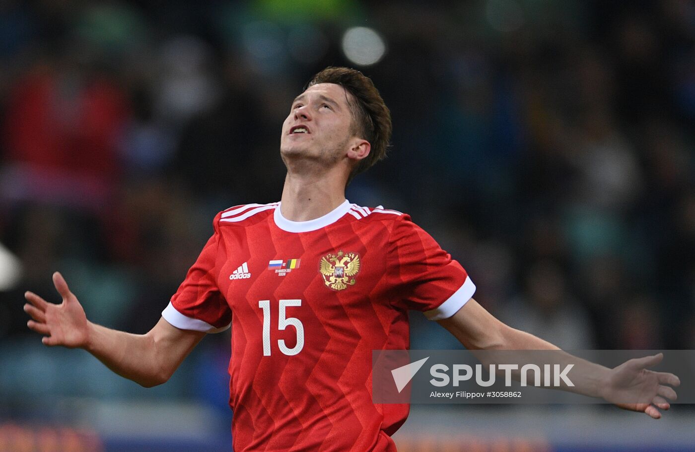 Football friendly Russia vs. Belgium