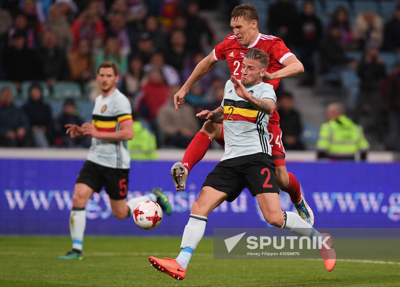 Football friendly Russia vs. Belgium