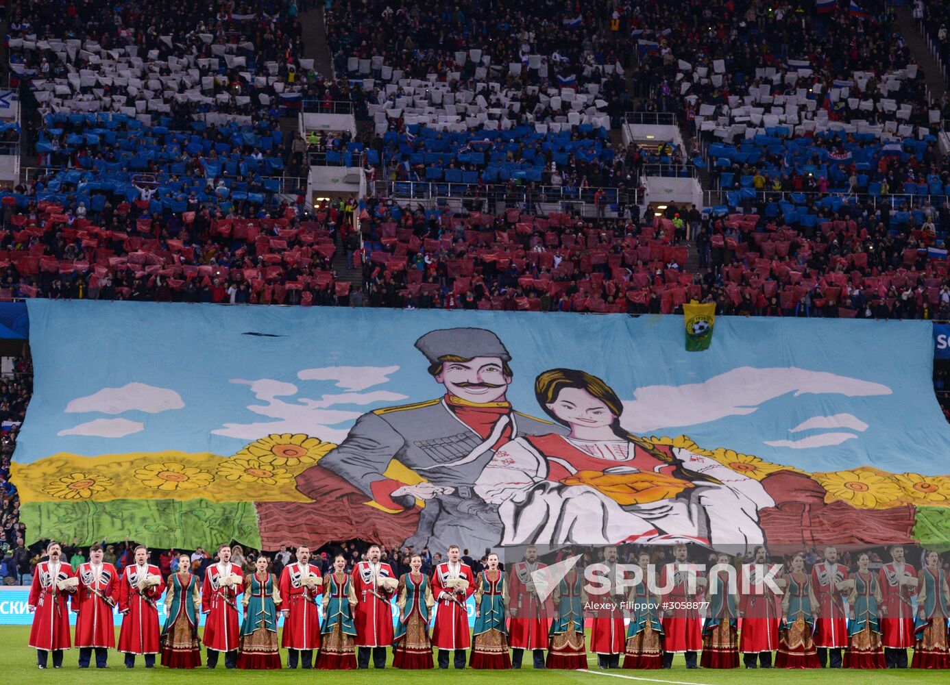 Football friendly Russia vs. Belgium