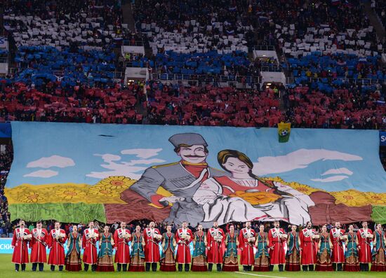 Football friendly Russia vs. Belgium