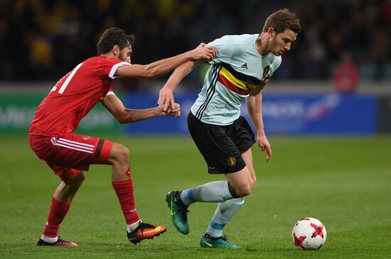 Football friendly Russia vs. Belgium