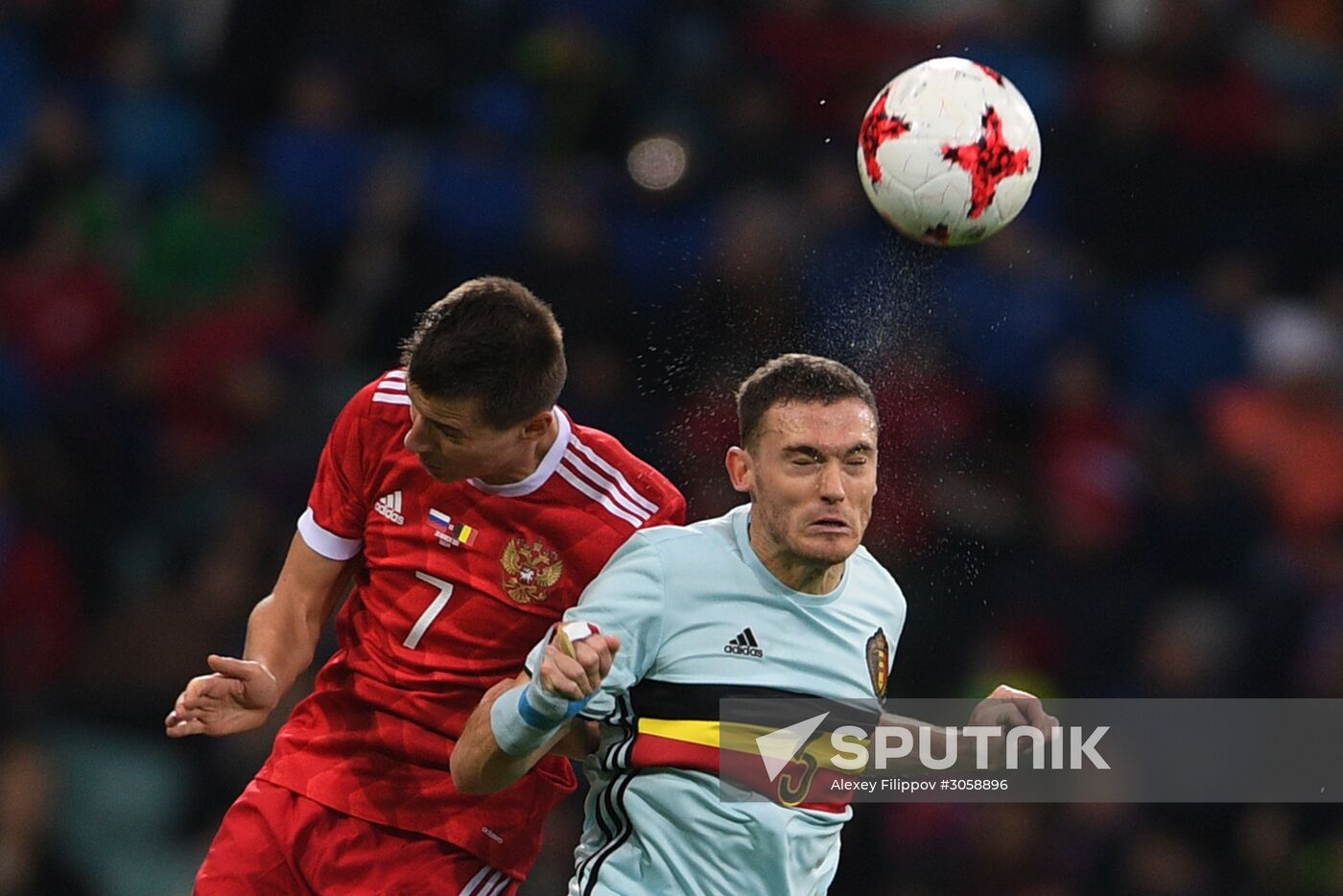 Football friendly Russia vs. Belgium
