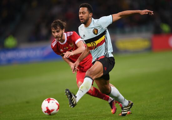 Football friendly Russia vs. Belgium
