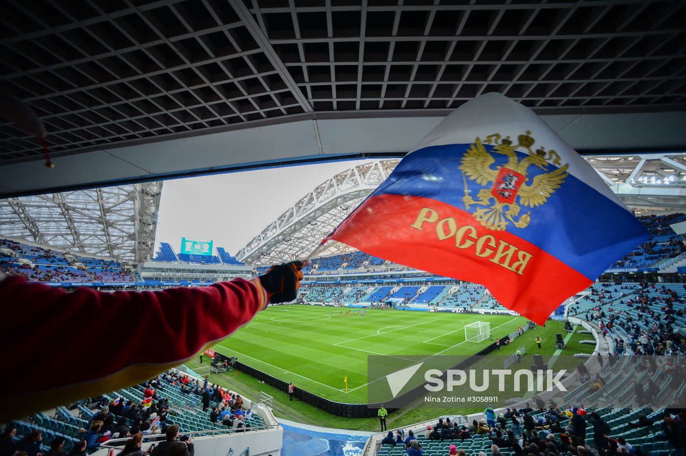 Football friendly Russia vs. Belgium