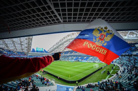Football friendly Russia vs. Belgium