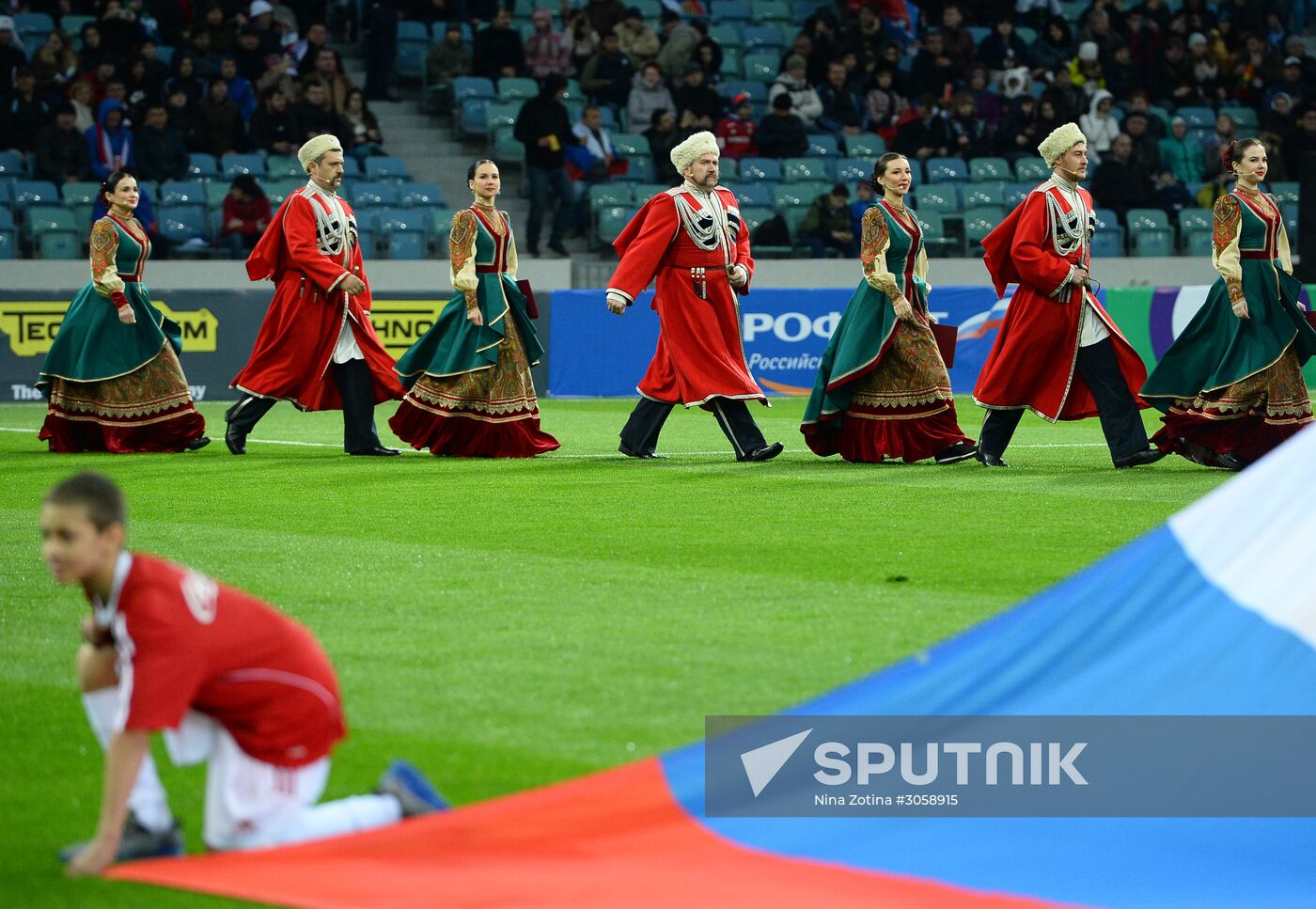 Football friendly Russia vs. Belgium