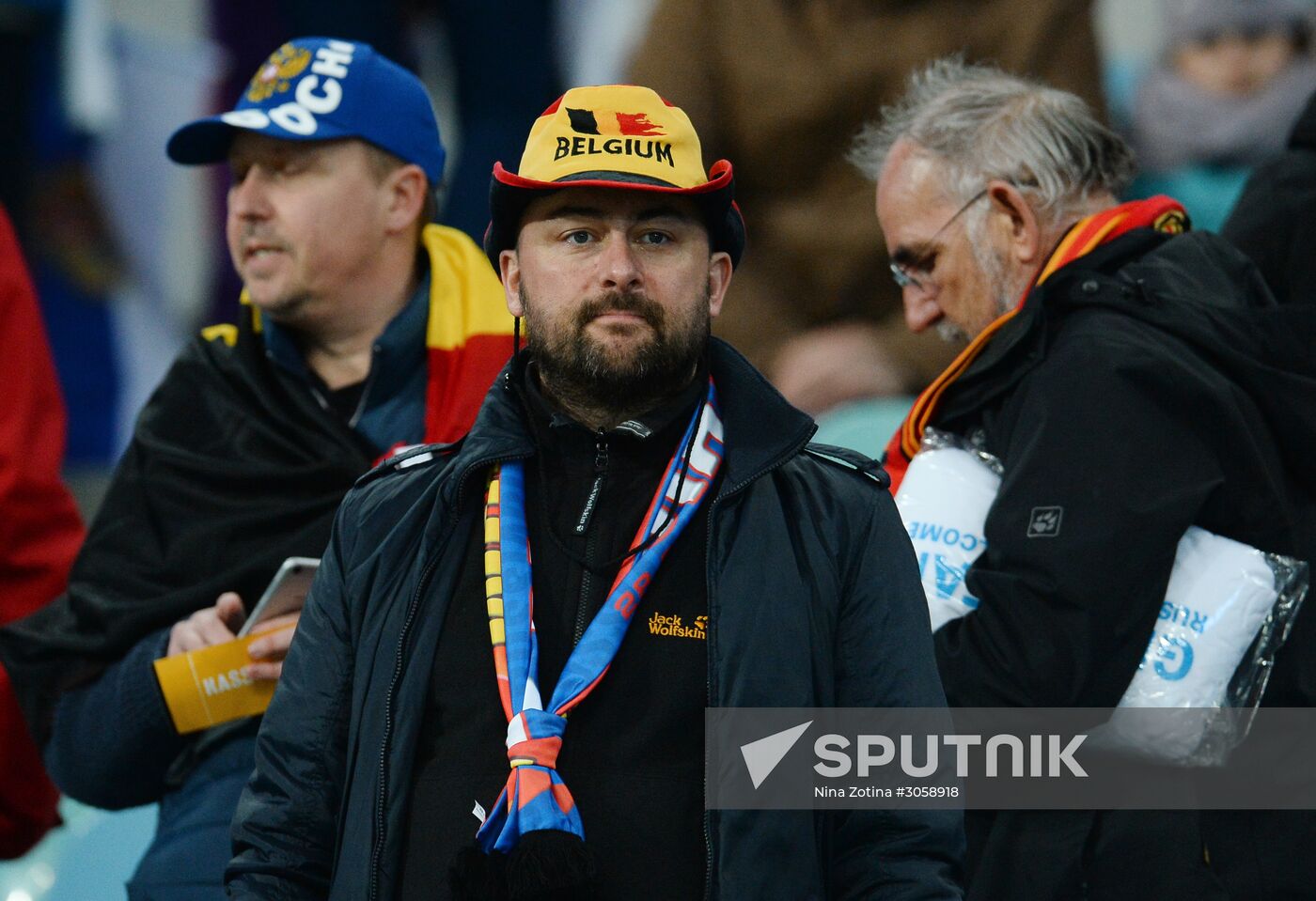 Football friendly Russia vs. Belgium
