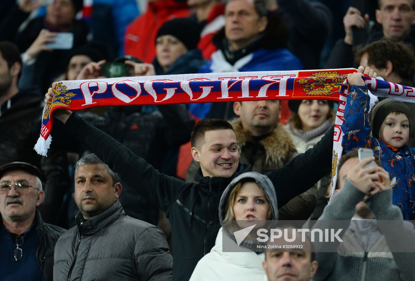 Football friendly Russia vs. Belgium