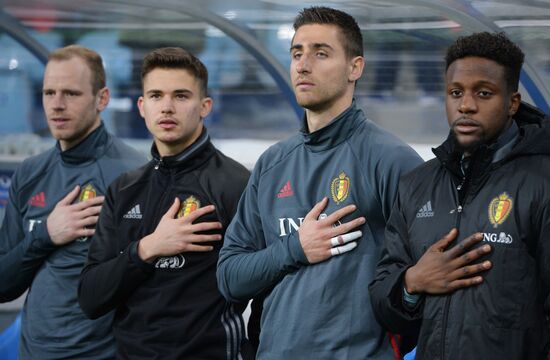 Football. Friendly match. Russia vs. Belgium