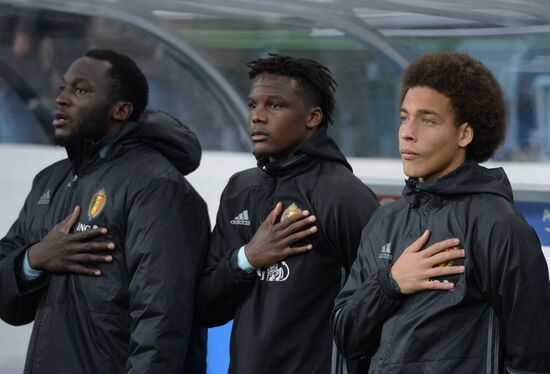 Football. Friendly match. Russia vs. Belgium