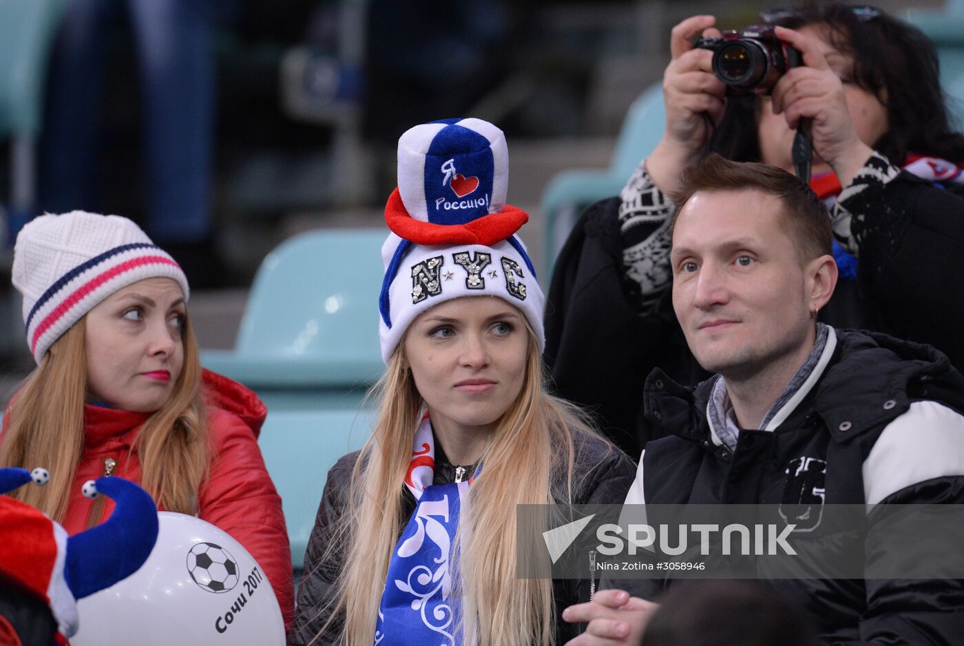 Football friendly Russia vs. Belgium
