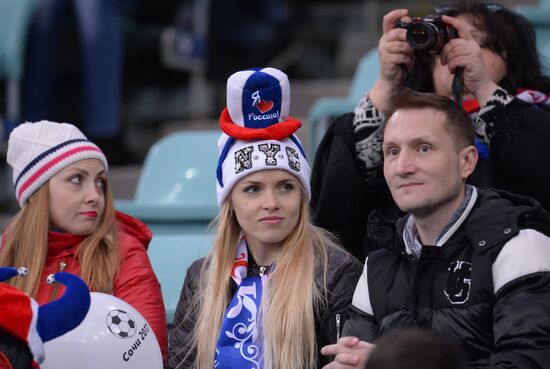 Football friendly Russia vs. Belgium
