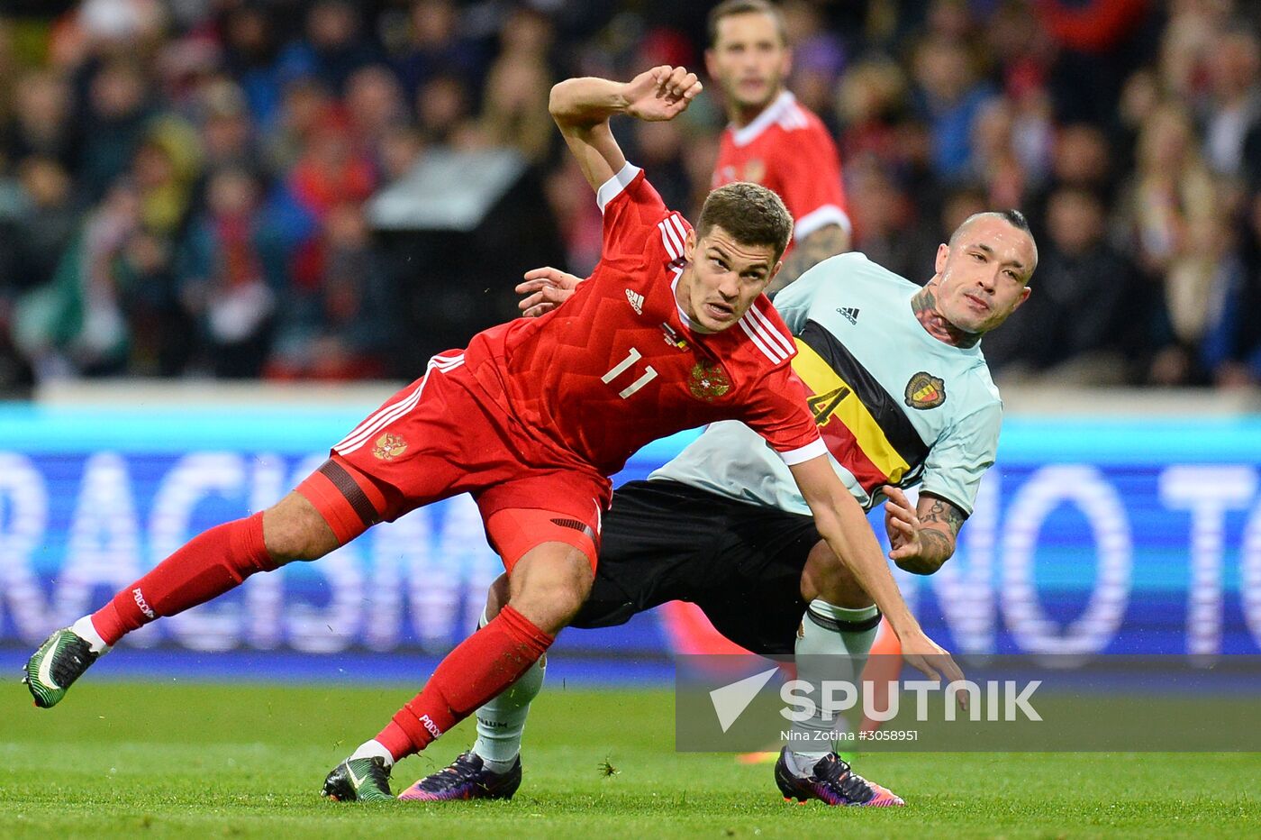 Football. Friendly match. Russia vs. Belgium