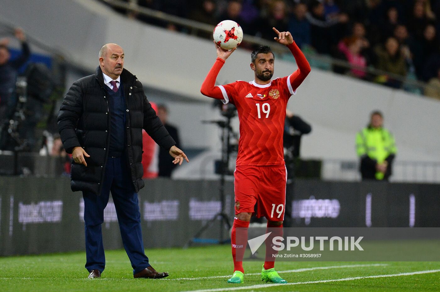 Football friendly Russia vs. Belgium