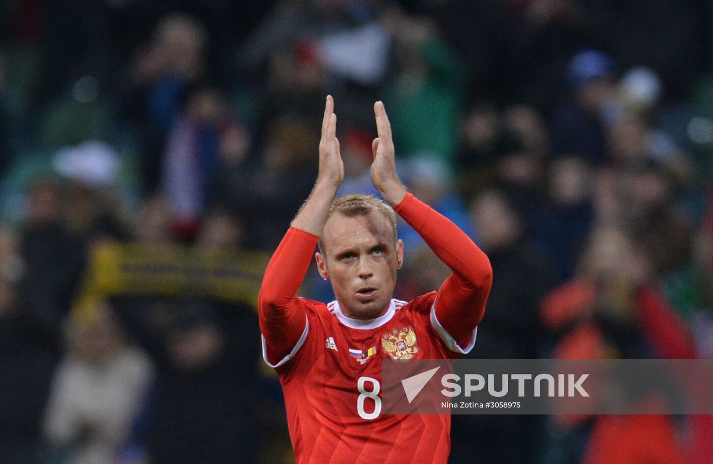 Football friendly Russia vs. Belgium