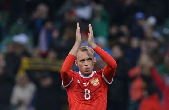 Football friendly Russia vs. Belgium