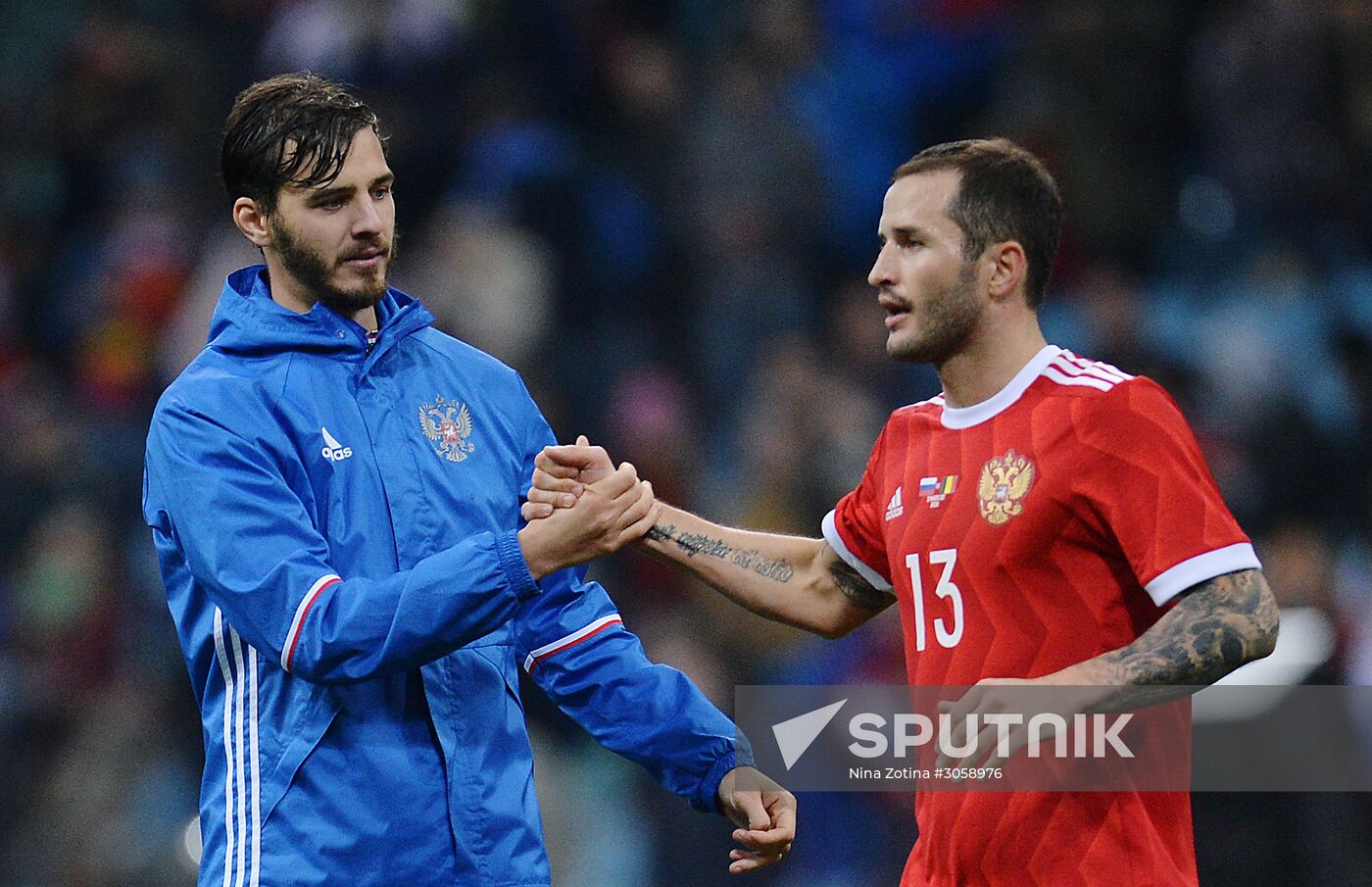 Football friendly Russia vs. Belgium
