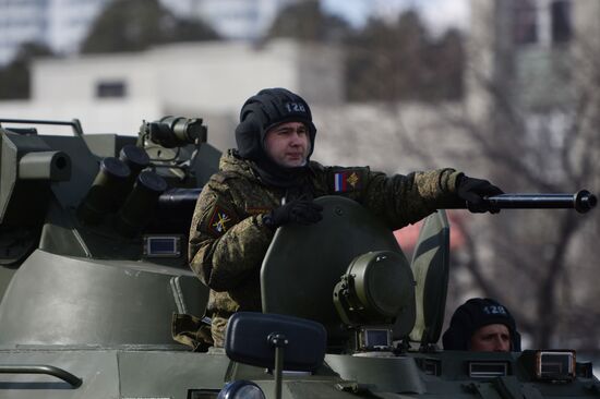 Victory Day Parade rehearsal in Yekaterinburg