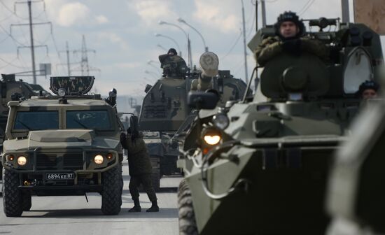 Victory Day Parade rehearsal in Yekaterinburg