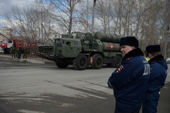 Victory Day Parade rehearsal in Yekaterinburg