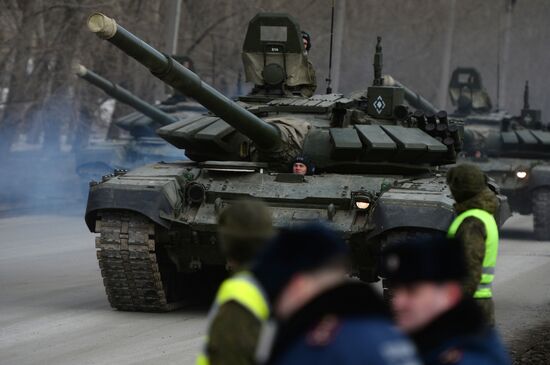 Victory Day Parade rehearsal in Yekaterinburg