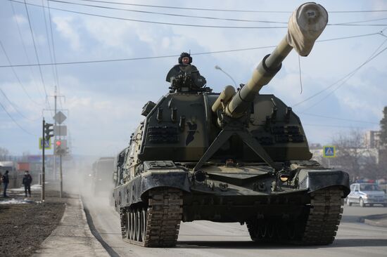 Victory Day Parade rehearsal in Yekaterinburg