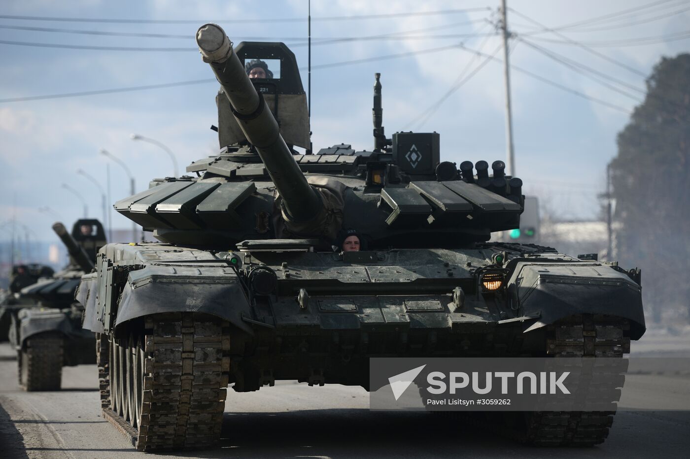Victory Day Parade rehearsal in Yekaterinburg