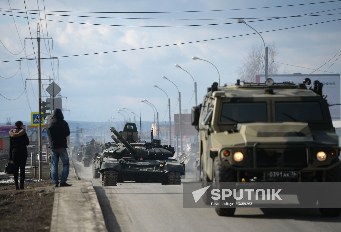 Victory Day Parade rehearsal in Yekaterinburg