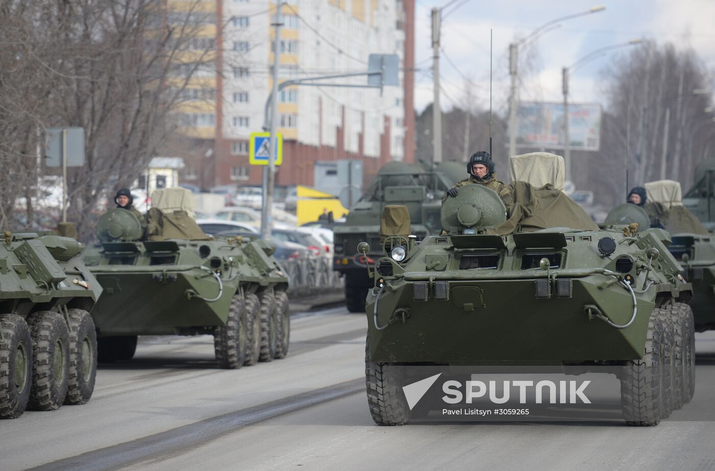 Victory Day Parade rehearsal in Yekaterinburg