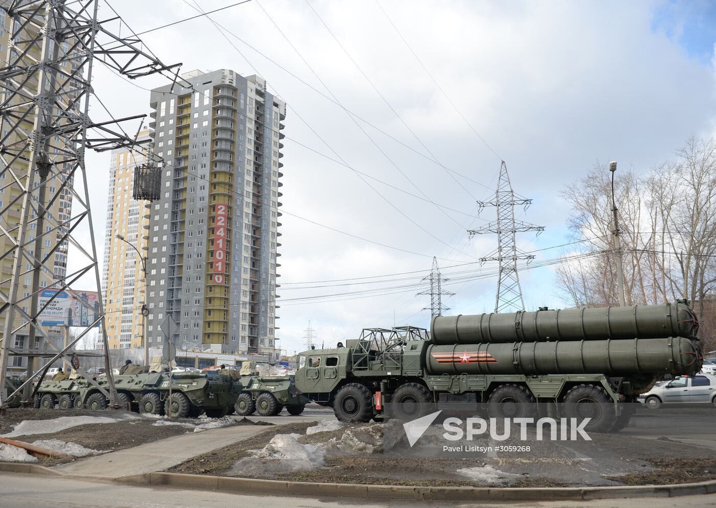 Victory Day Parade rehearsal in Yekaterinburg