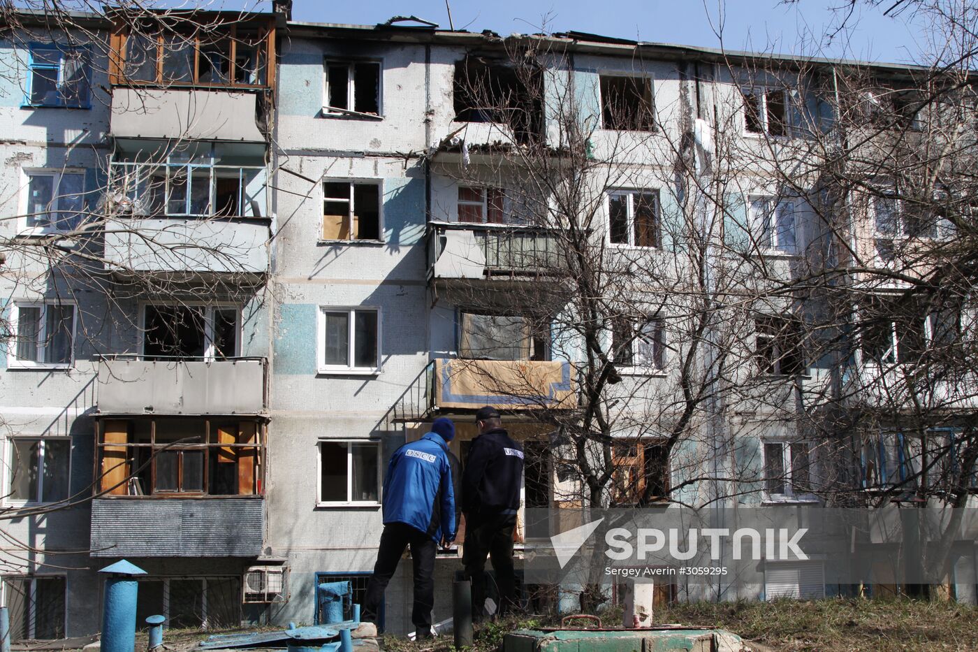 Donetsk shelling aftermath
