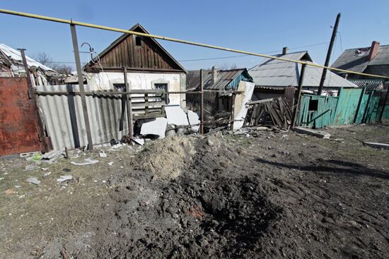 Donetsk shelling aftermath