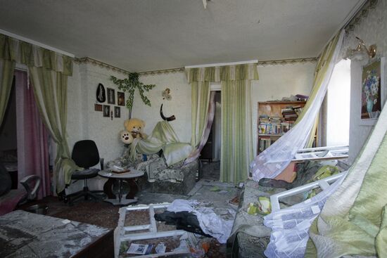 Donetsk shelling aftermath