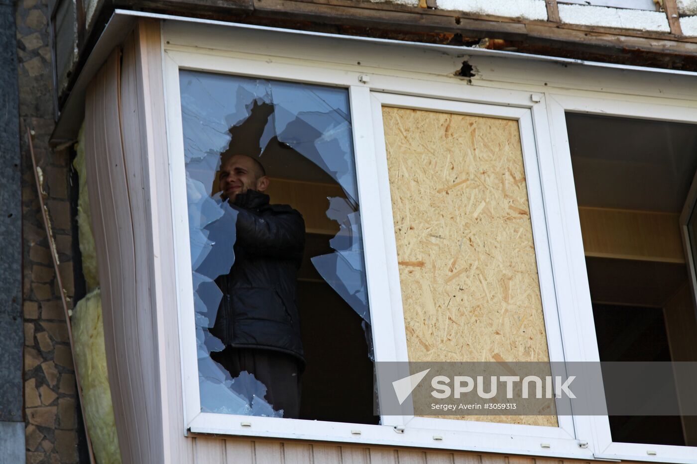 Donetsk shelling aftermath