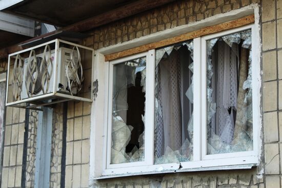 Donetsk shelling aftermath