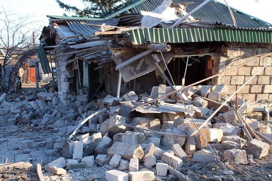 Donetsk shelling aftermath