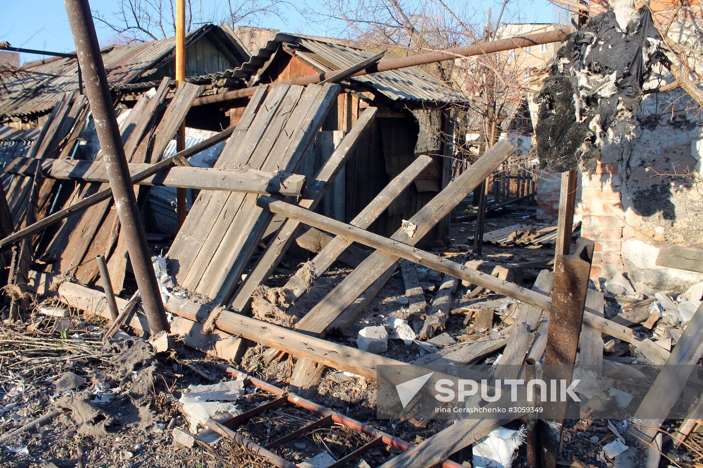 Donetsk shelling aftermath