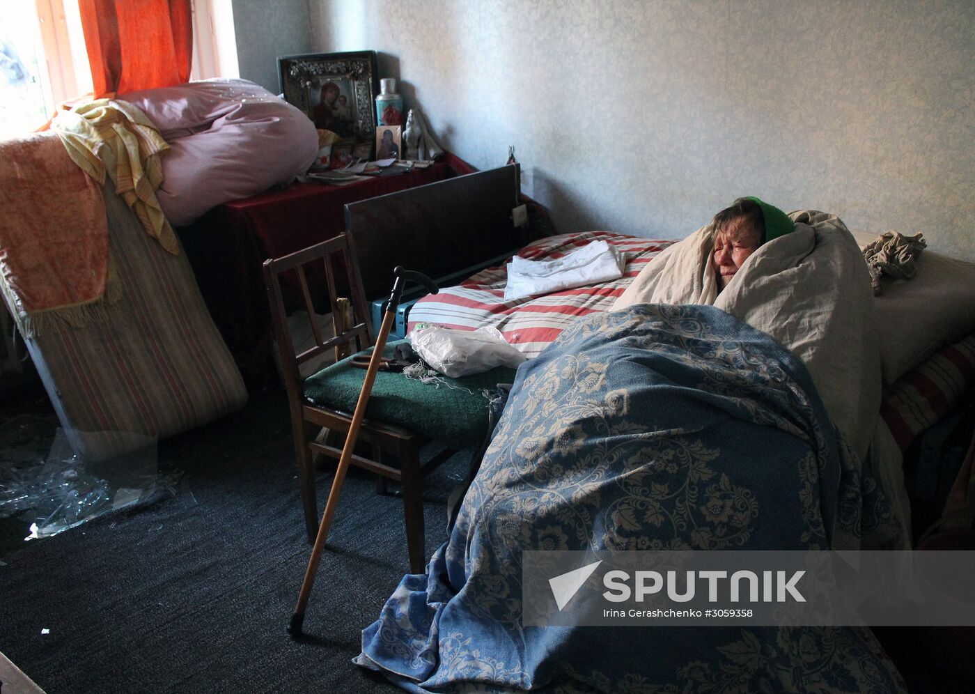 Donetsk shelling aftermath