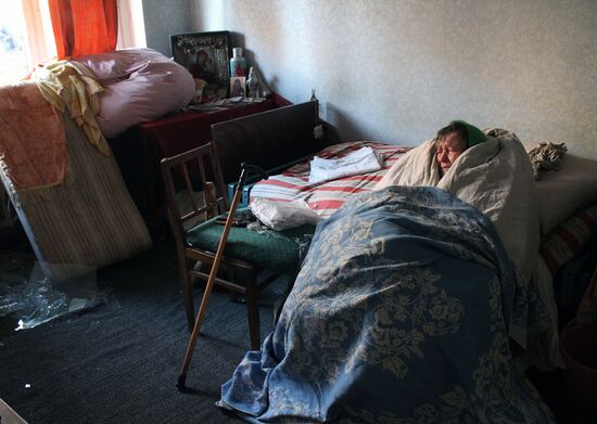 Donetsk shelling aftermath