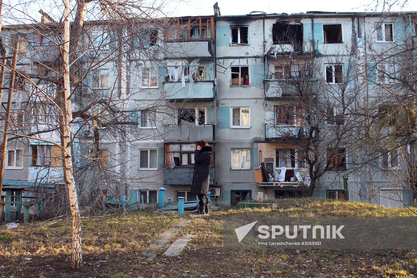 Donetsk shelling aftermath