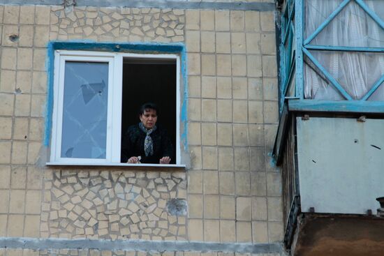 Donetsk shelling aftermath