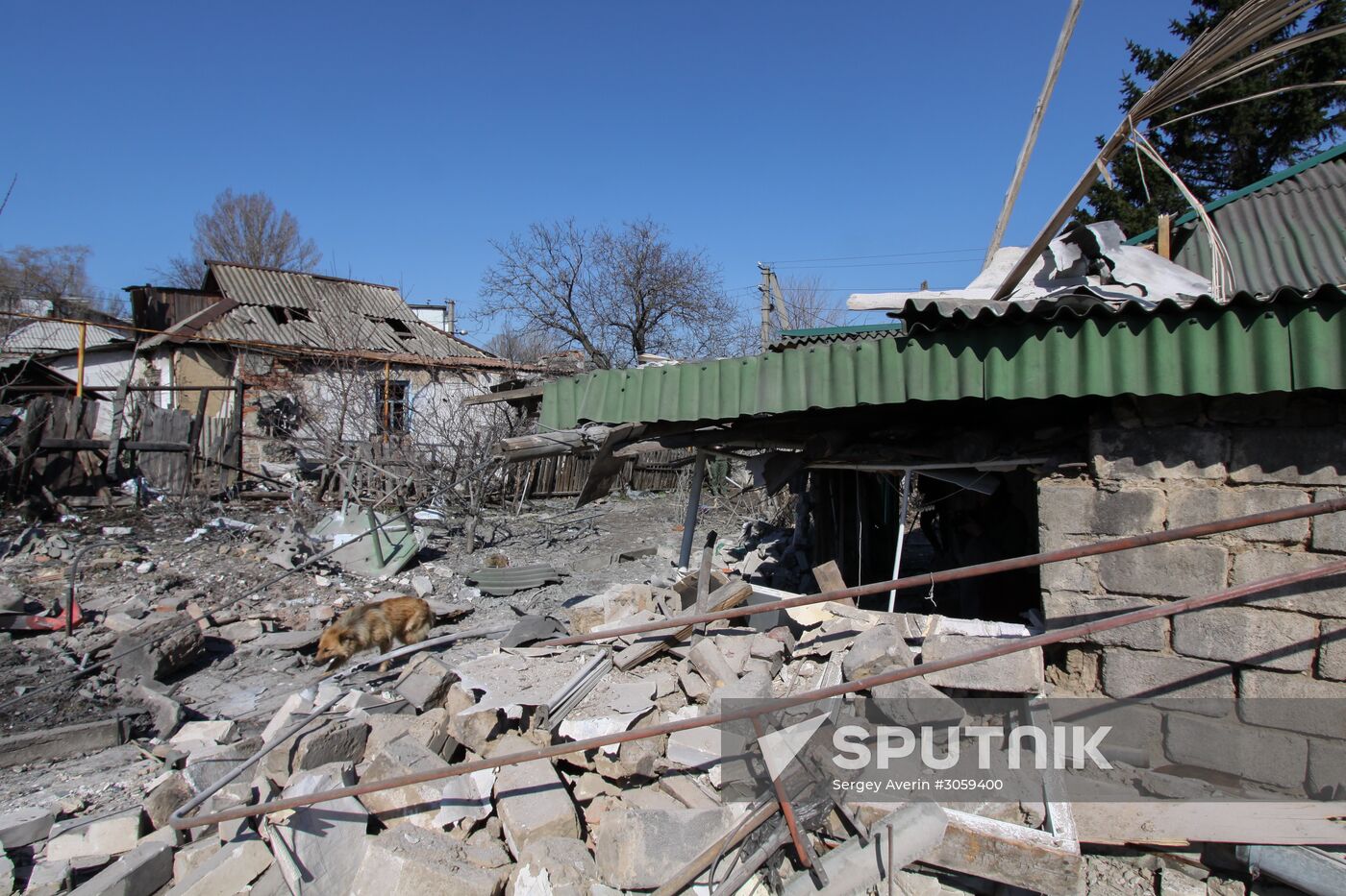 Donetsk shelling aftermath
