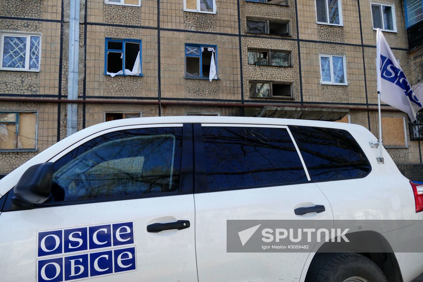 Donetsk shelling aftermath