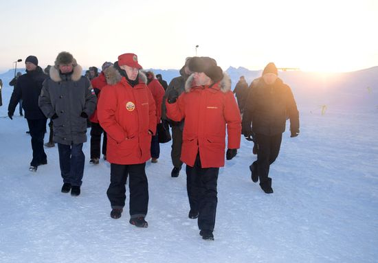 President Vladimir Putin and Prime Minister Dmitry Medvedev visit Northwestern Federal District