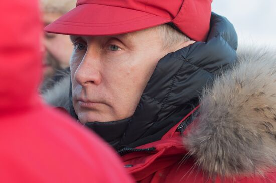 President Vladimir Putin and Prime Minister Dmitry Medvedev visit Northwestern Federal District
