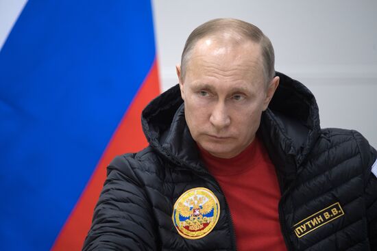 President Vladimir Putin and Prime Minister Dmitry Medvedev visit Northwestern Federal District