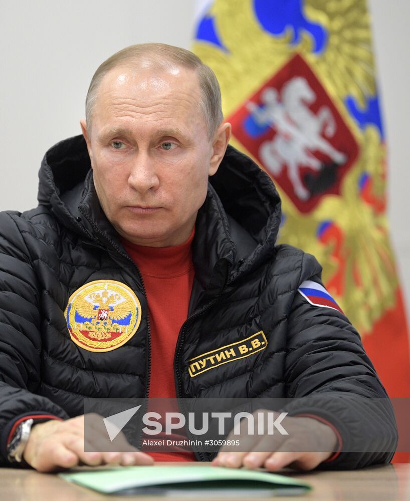 President Vladimir Putin and Prime Minister Dmitry Medvedev visit Northwestern Federal District